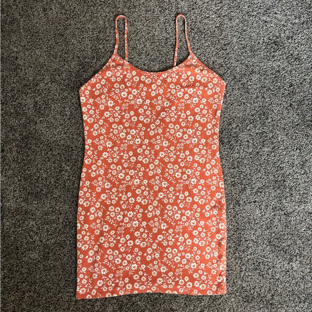 Forever 21 Orange Floral Dress